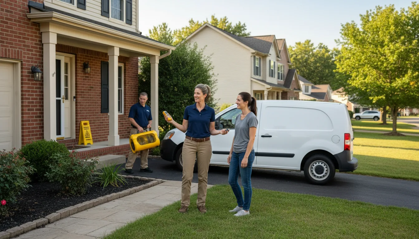 Residential water damage restoration in Blairs Mills, PA